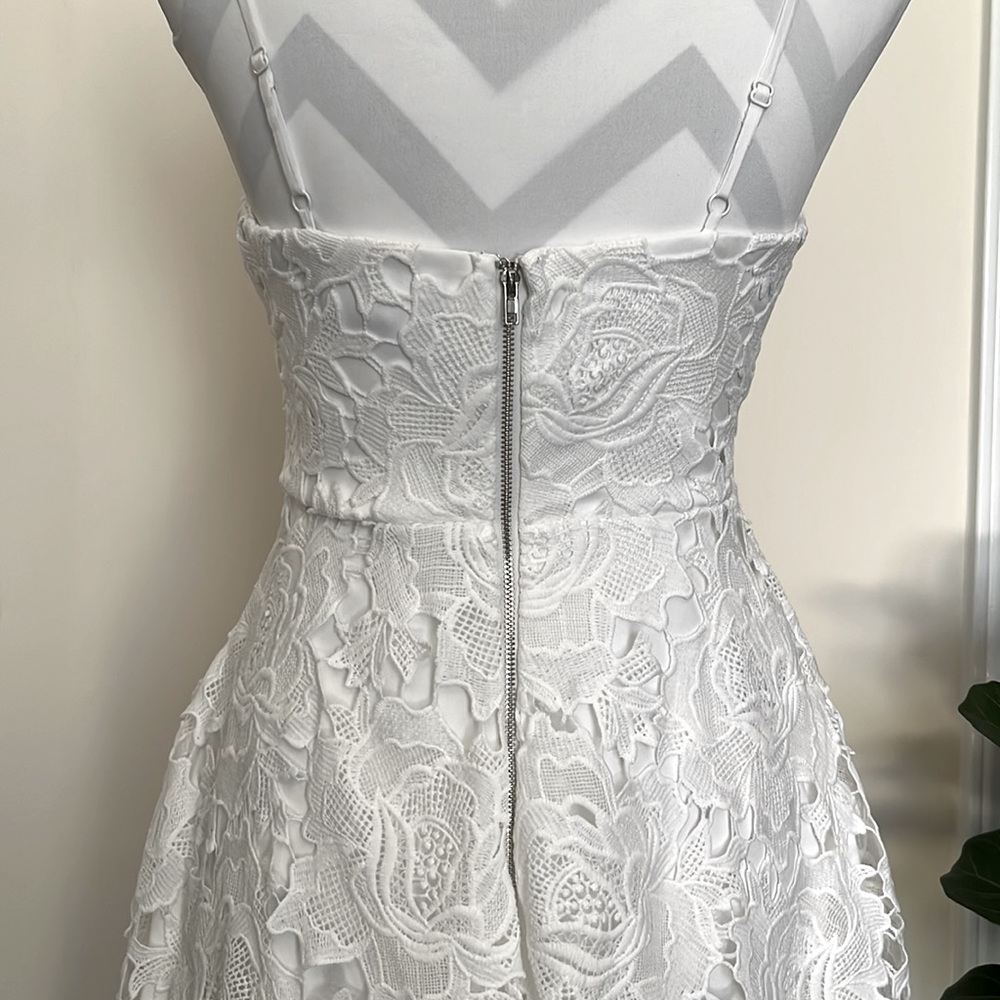 Lulus Nora Lee White Sleeveless Lace Midi Dress With Pockets Size XS - Picture 8 of 11